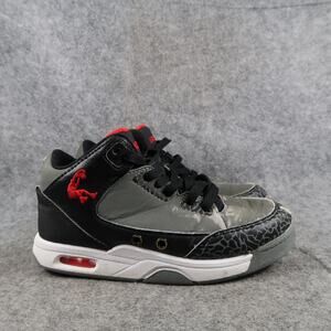 Shaq Shoes Kids 1 Basketball Sneakers High Top Athletic Trainers Grey Lace Up